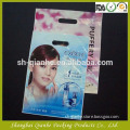 shopping plastic bags / clear shopping bag with text logo, plastic bags